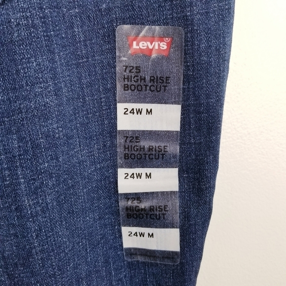 Levi's 725 High-Rise Bootcut Jeans NWT Women's size 24W - Picture 8 of 11